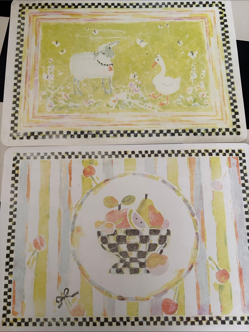 Set of 2 Mackenzie-Child’s children’s placemats